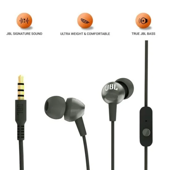 JBL C200SI In-Ear Headphones - Black
